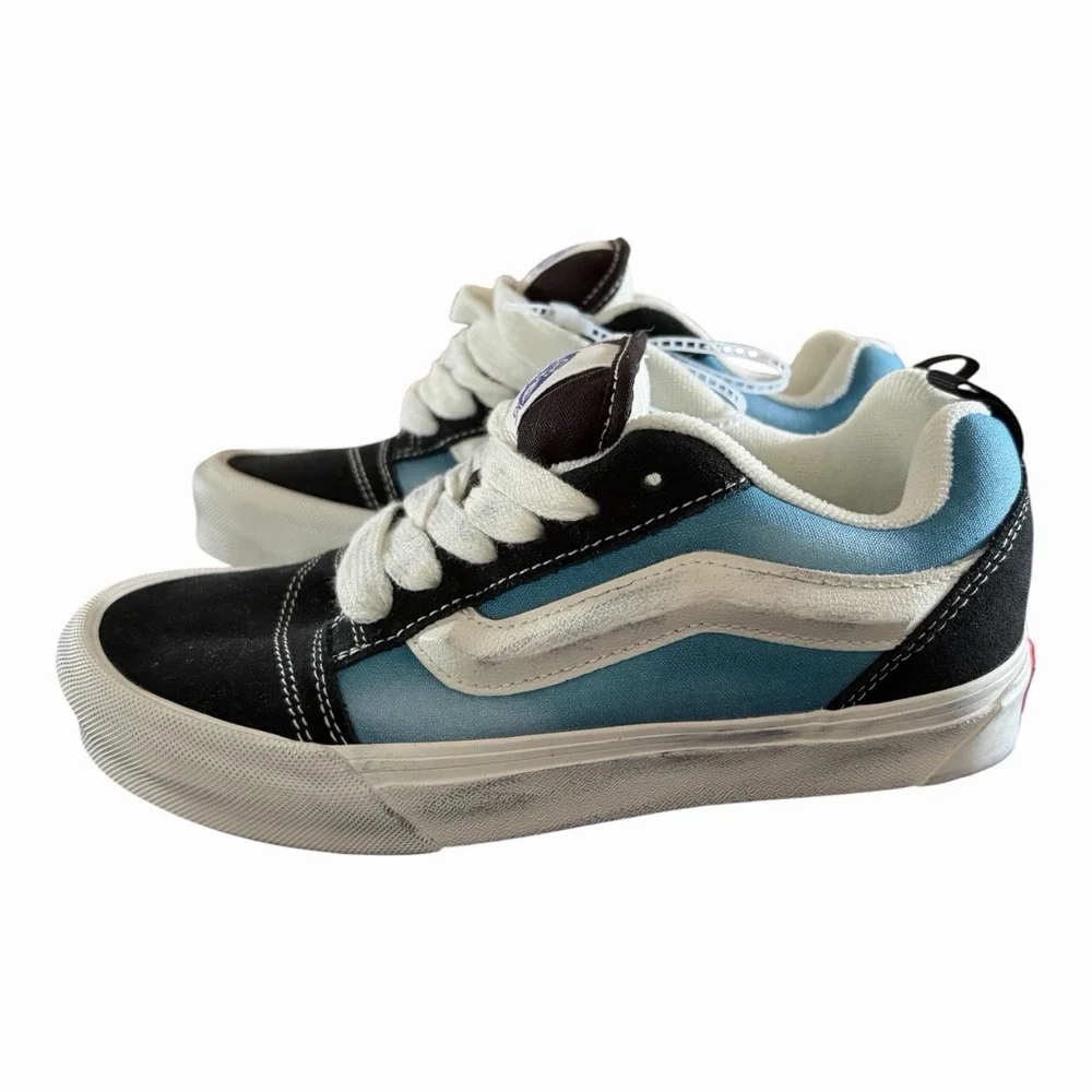 Vans Knu Skool Wave Washed Bluestone Womens Size 6 Casual Sneakers VN000CRPJCN